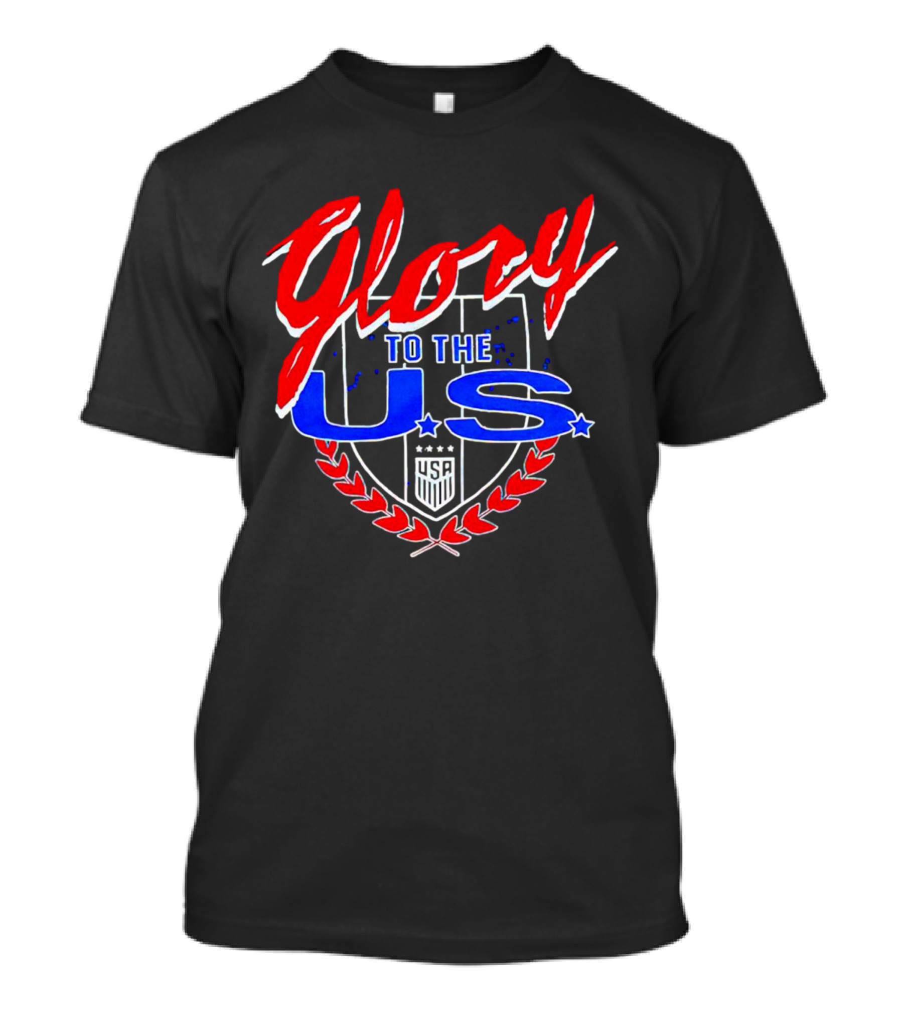 Glory To The U.S. Vintage USA Shield With Laurel And Stars T-Shirt