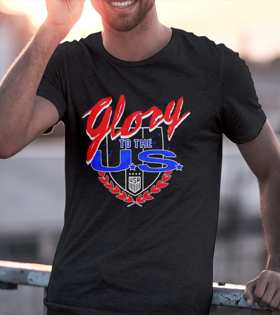 Glory To The U.S. Vintage USA Shield With Laurel And Stars T-Shirt