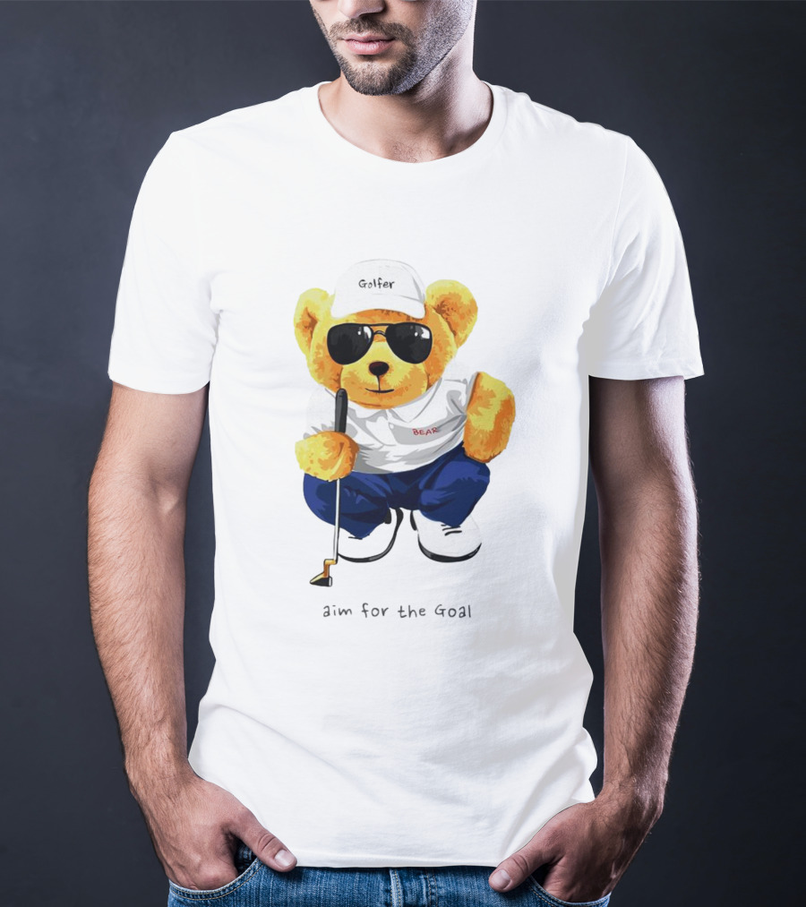 Golfer Bear Aim For The Goal T-Shirt