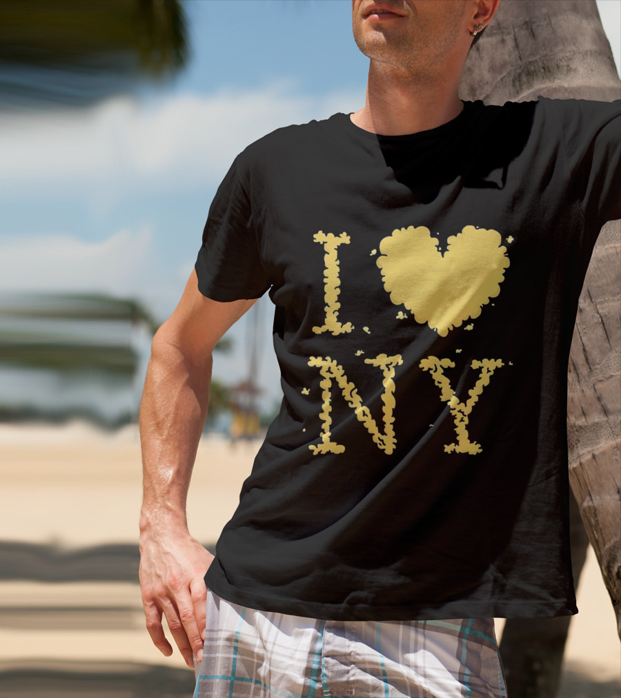I Love NY Smoke Edition Puff Lettering T-Shirt