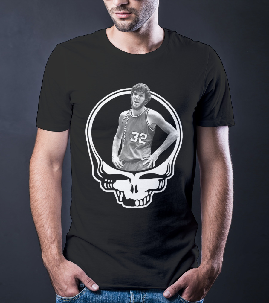 Grateful Dead Portland Trail Blazers Bill Walton Skull 32 T-Shirt