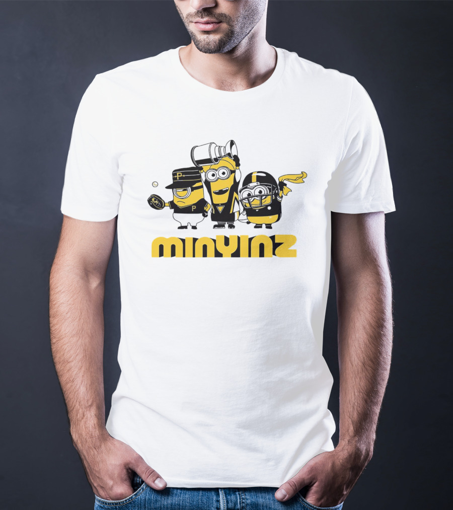 Minions Mini Yinz Pittsburgh Sports Jeff D. Lowe T-Shirt