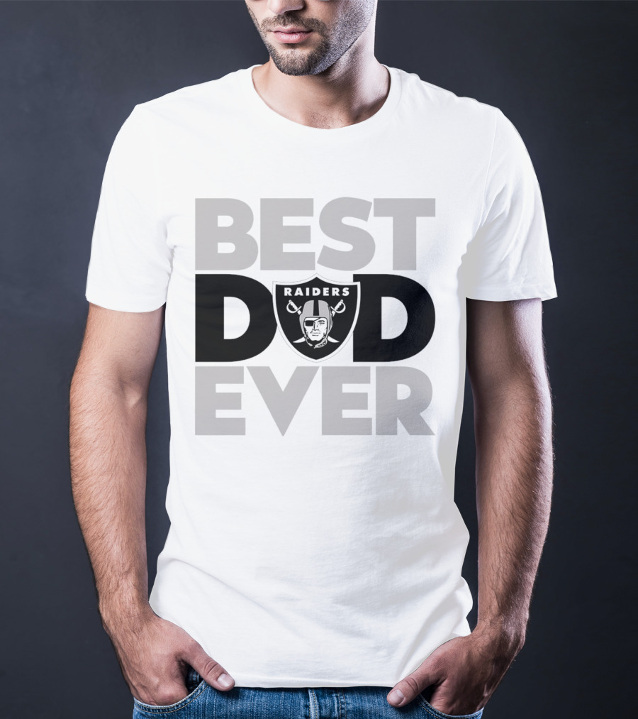 Best Dad Ever Raiders NFL Las Vegas T-Shirt