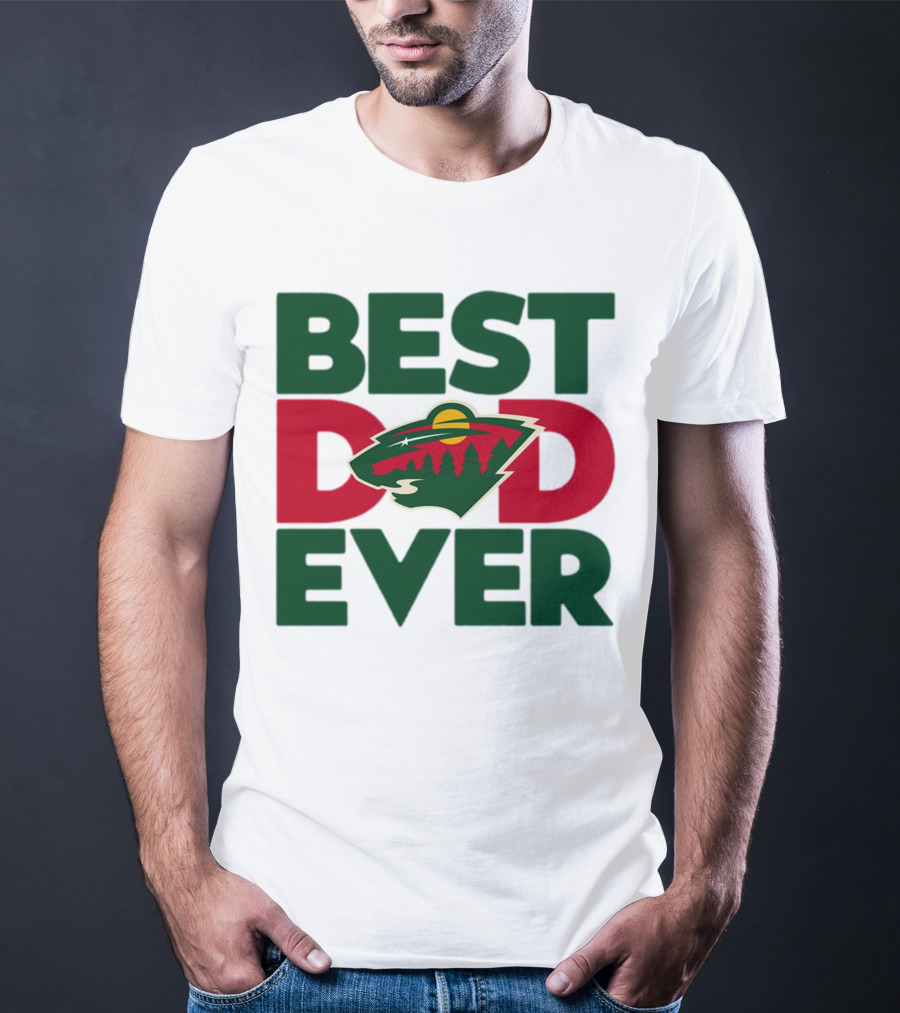 Best Dad Ever NHL Minnesota Wild T-Shirt