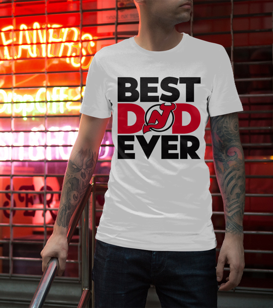 Best Dad Ever New Jersey Devils NHL T-Shirt