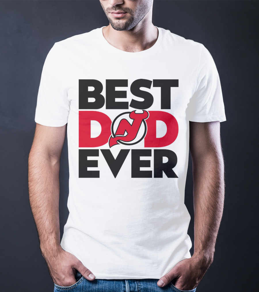 Best Dad Ever New Jersey Devils NHL T-Shirt
