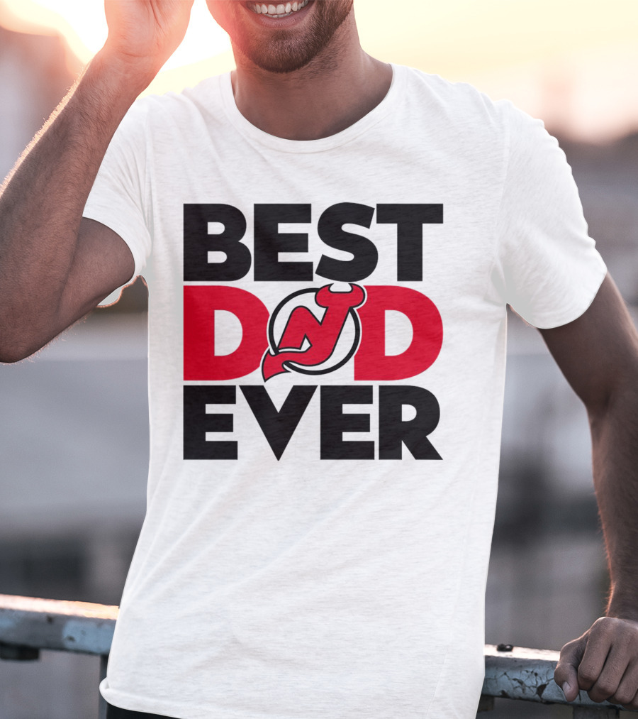 Best Dad Ever New Jersey Devils NHL T-Shirt