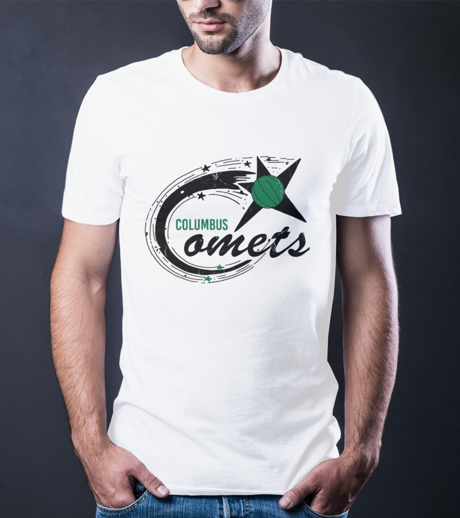 Columbus Comets Basketball Star T-Shirt