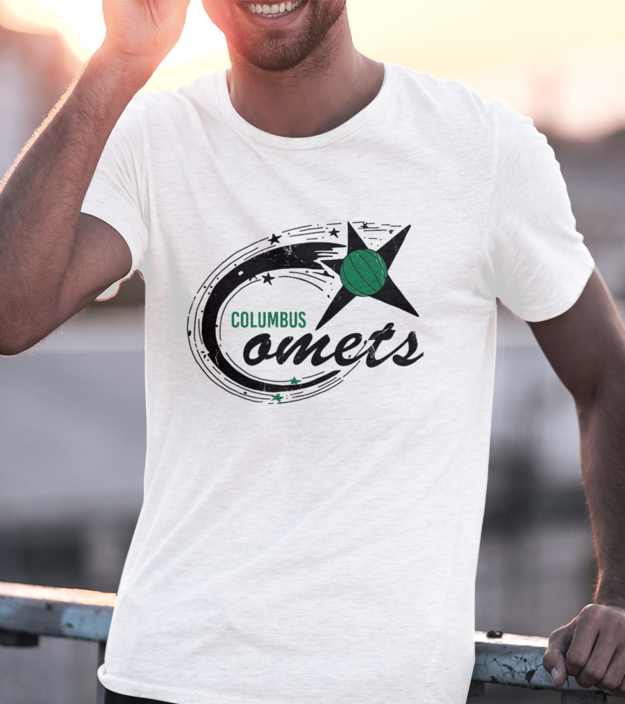 Columbus Comets Basketball Star T-Shirt