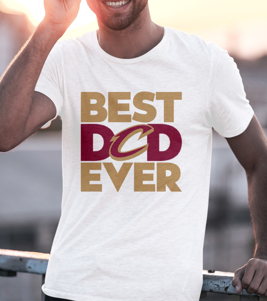 Best Dad Ever Cleveland Cavaliers NBA T-Shirt