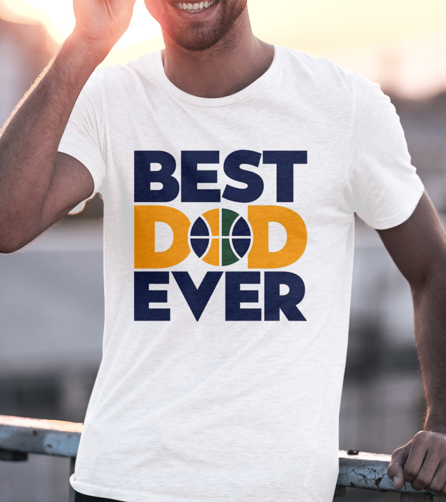 Best Dad Ever Utah Jazz Basketball T-Shirt