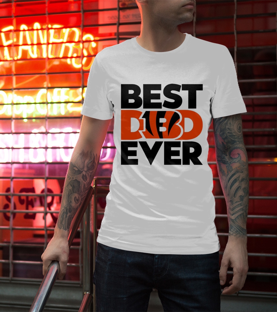 Best Dad Ever NFL Cincinnati Bengals T-Shirt
