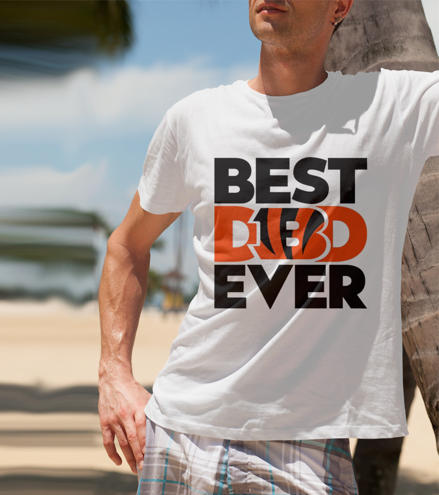 Best Dad Ever NFL Cincinnati Bengals T-Shirt