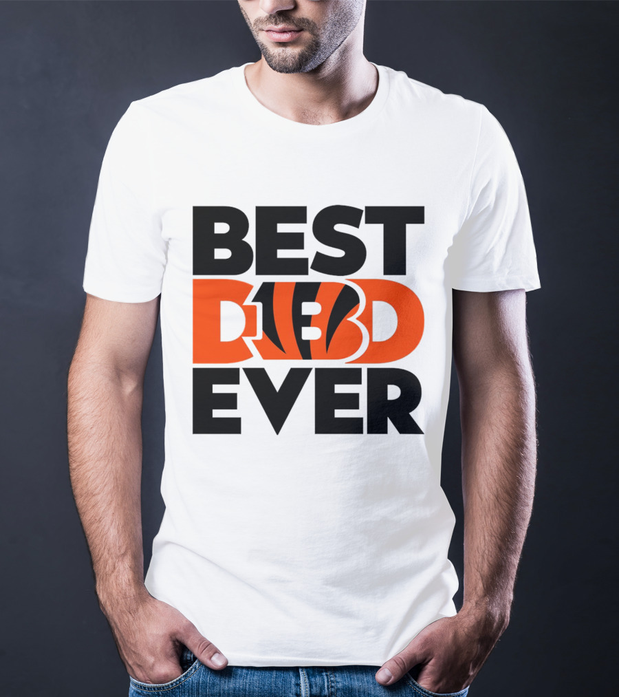 Best Dad Ever NFL Cincinnati Bengals T-Shirt