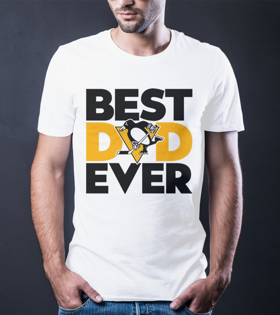 Best Dad Ever NHL Pittsburgh Penguins T-Shirt
