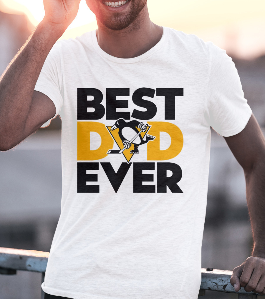 Best Dad Ever NHL Pittsburgh Penguins T-Shirt