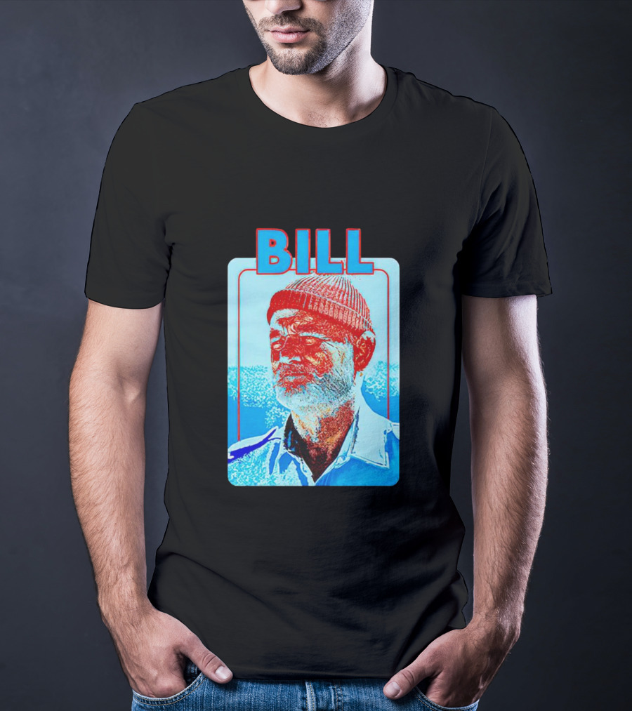 Bill Murray Steve Zissou Blue Red T-Shirt