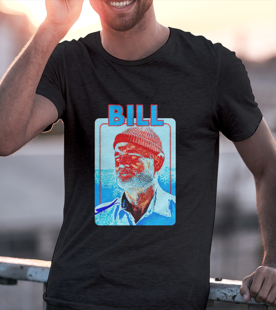 Bill Murray Steve Zissou Blue Red T-Shirt