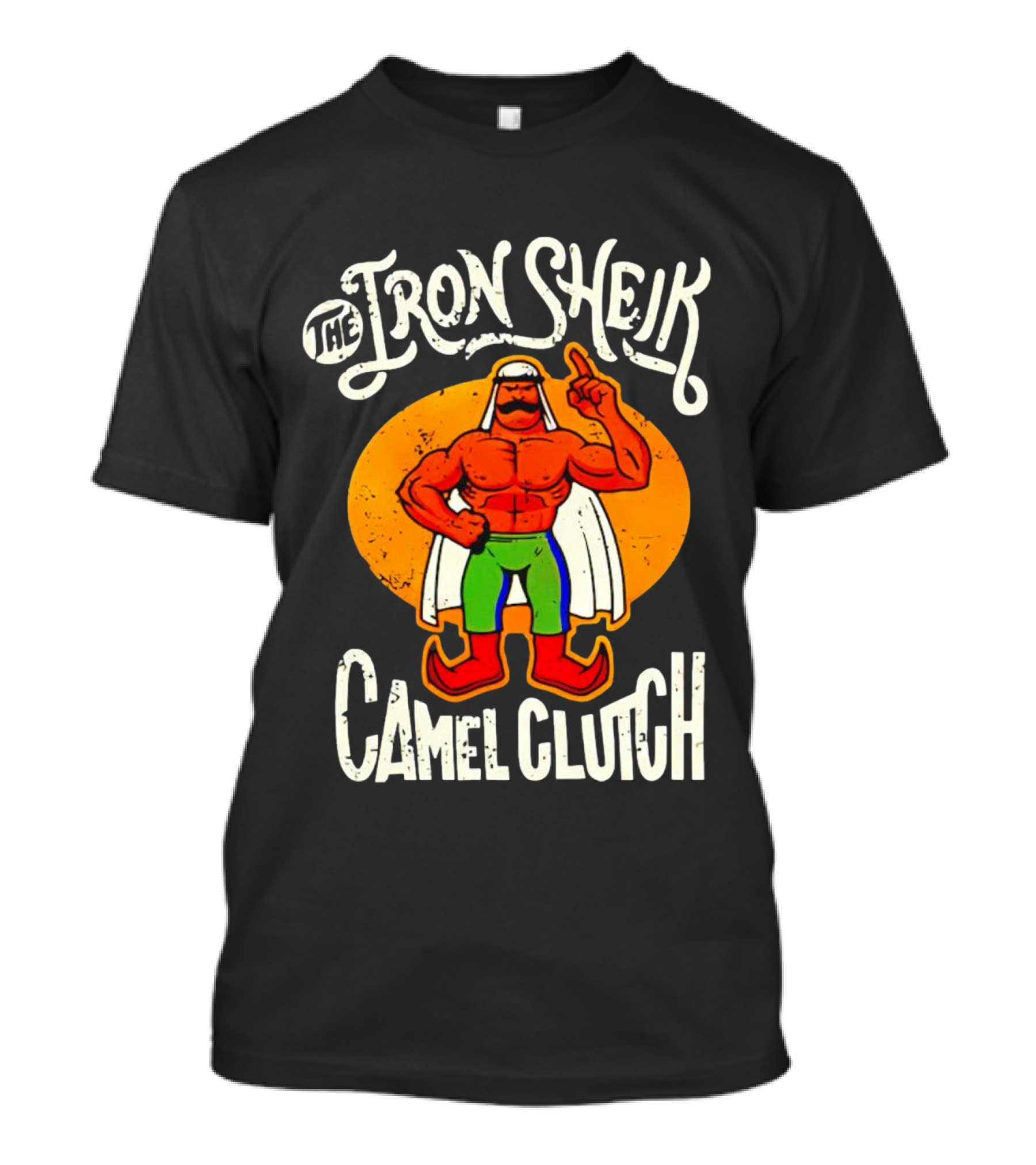 The Iron Sheik Camel Clutch Wrestling 80s T-Shirt