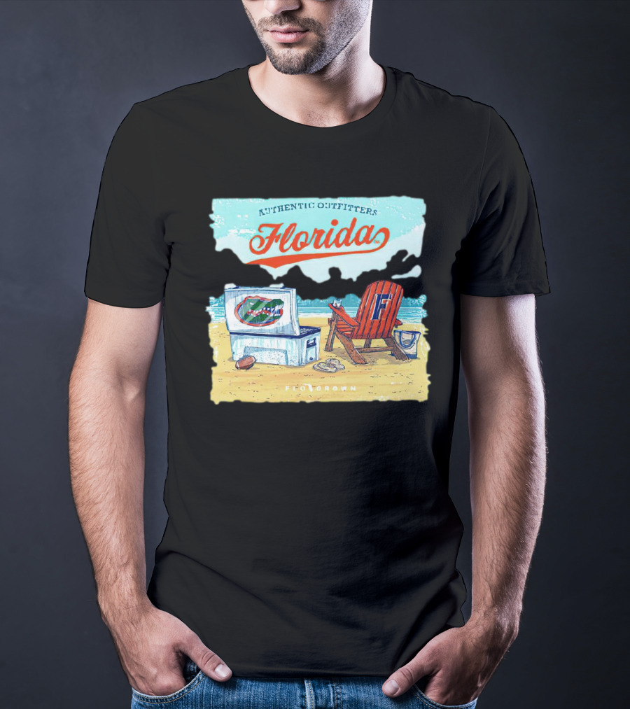 Authentic Outfitters Florida Gators Flogrown Beach Scene T-Shirt