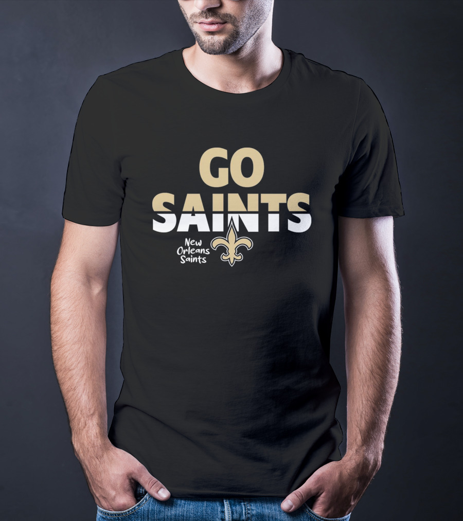 GO SAINTS New Orleans Saints Fleur-de-Lis T-Shirt