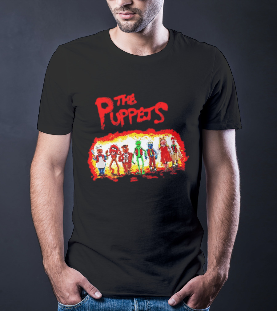The Puppets Walking In Colorful Lineup T-Shirt