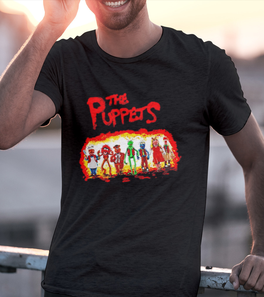 The Puppets Walking In Colorful Lineup T-Shirt