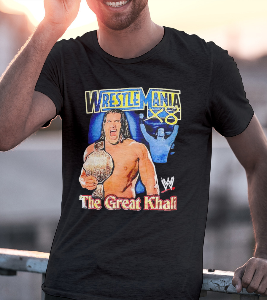 WrestleMania X8 The Great Khali WWE Champion Iconic T-Shirt