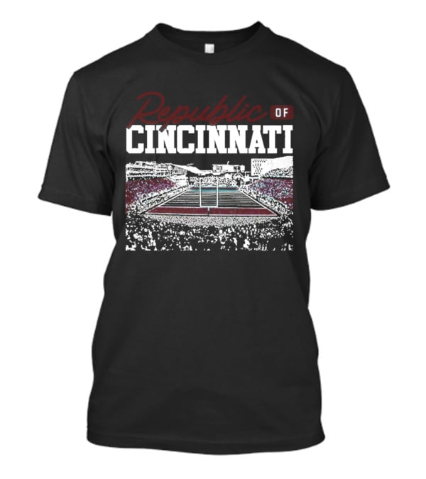 Republic Of Cincinnati Football Stadium Scene T-Shirt