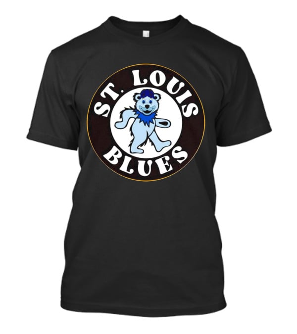 St Louis Blues Hockey Grateful Dead Bear T-Shirt