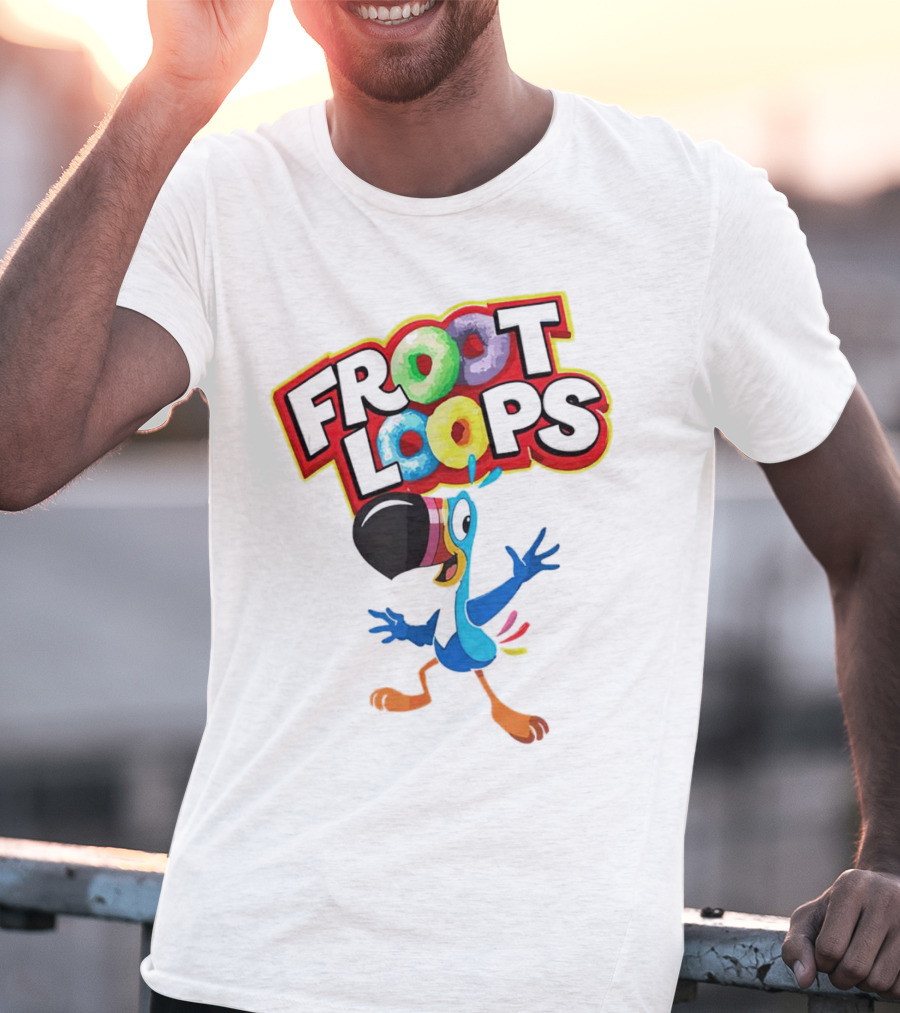 Froot Loops Toucan Sam Colorful T-Shirt