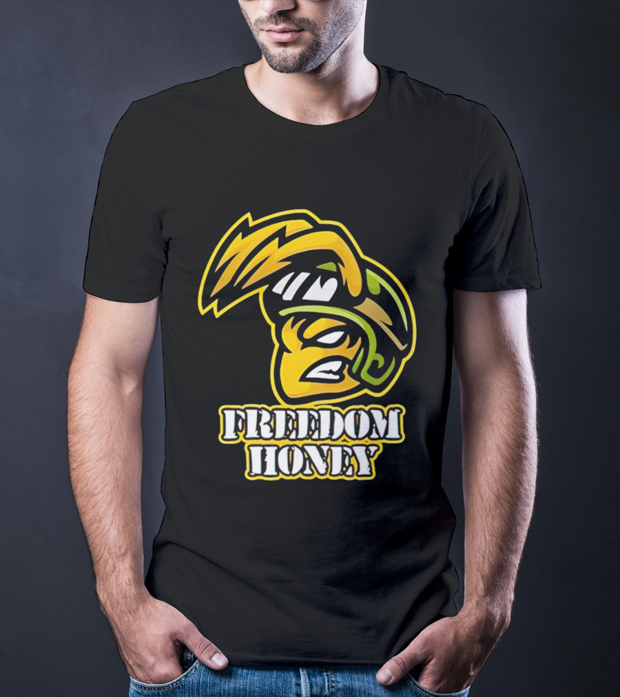 Cory Morgan Freedom Honey Helmet Character T-Shirt