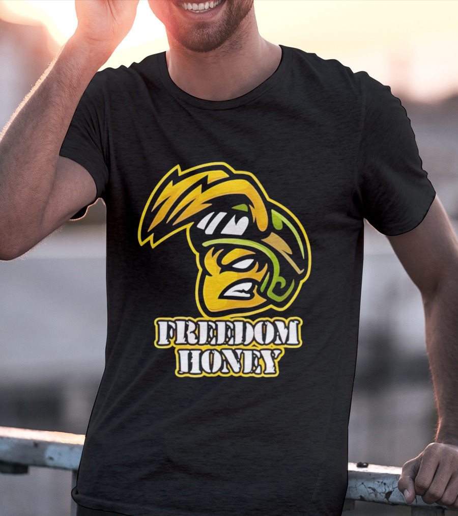 Cory Morgan Freedom Honey Helmet Character T-Shirt