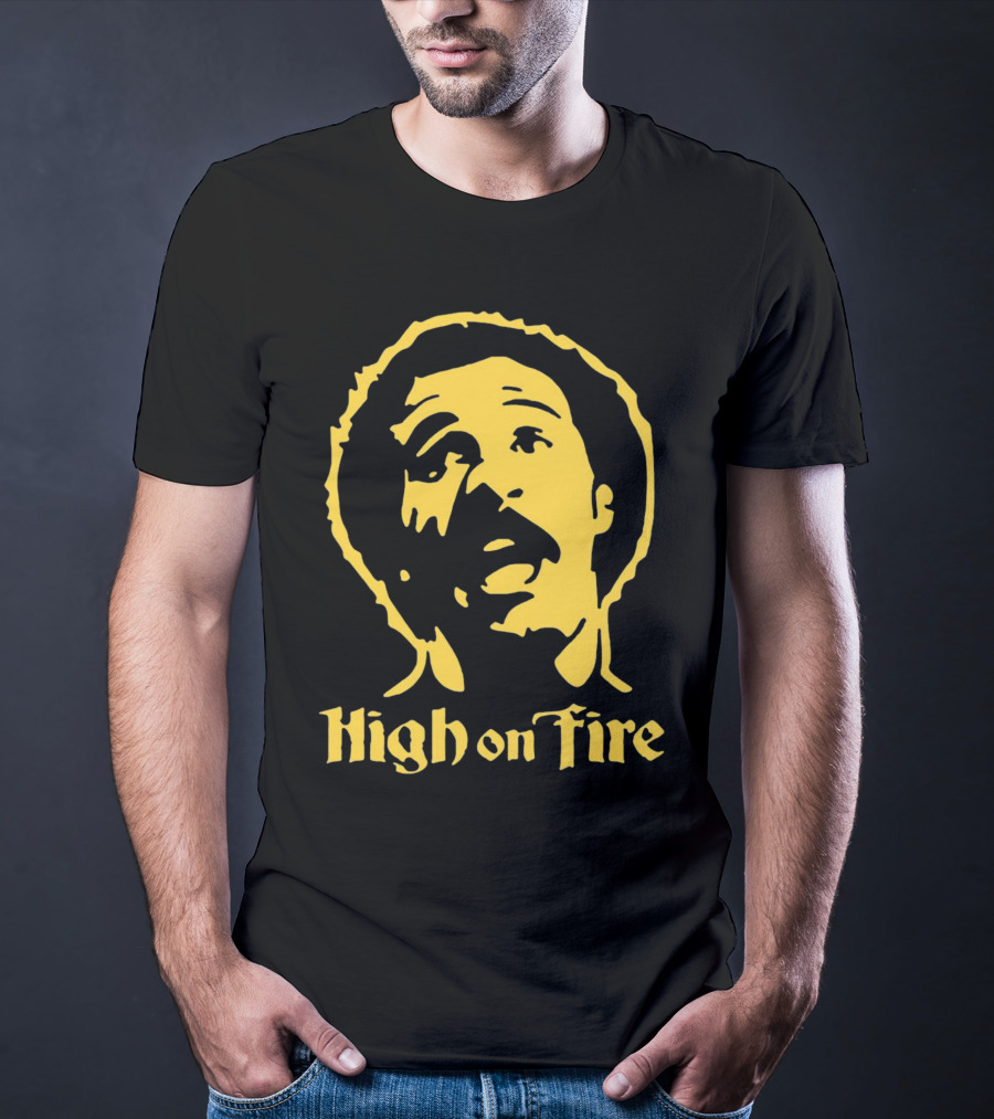 High On Fire Richard Pryor Black And Yellow T-Shirt