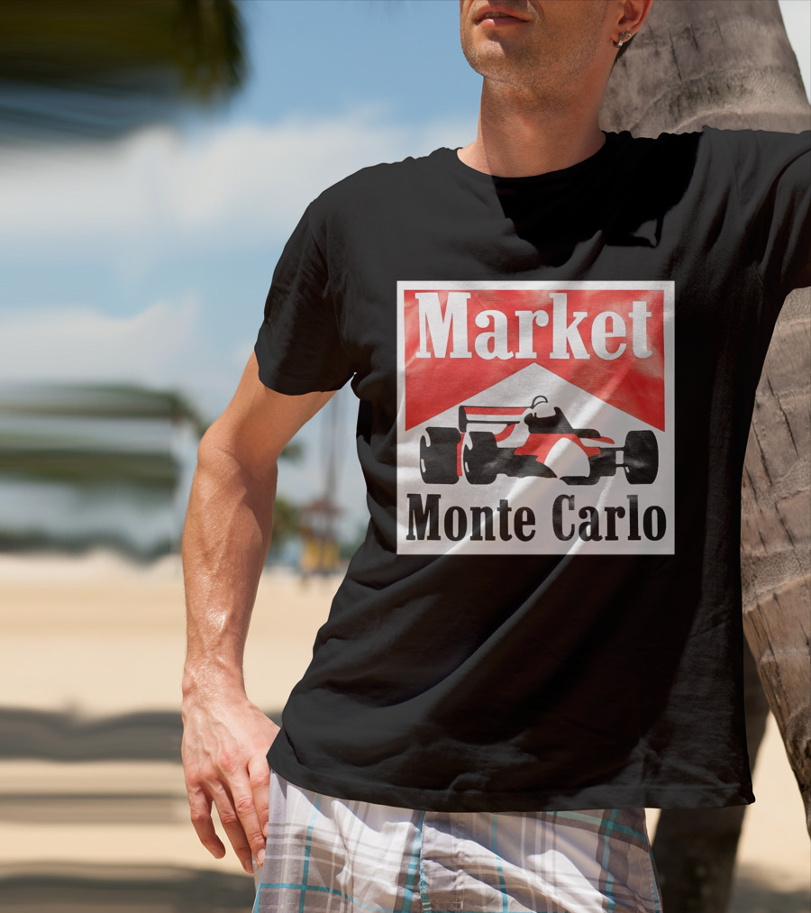Market Monte Carlo Formula Racing Car T-Shirt