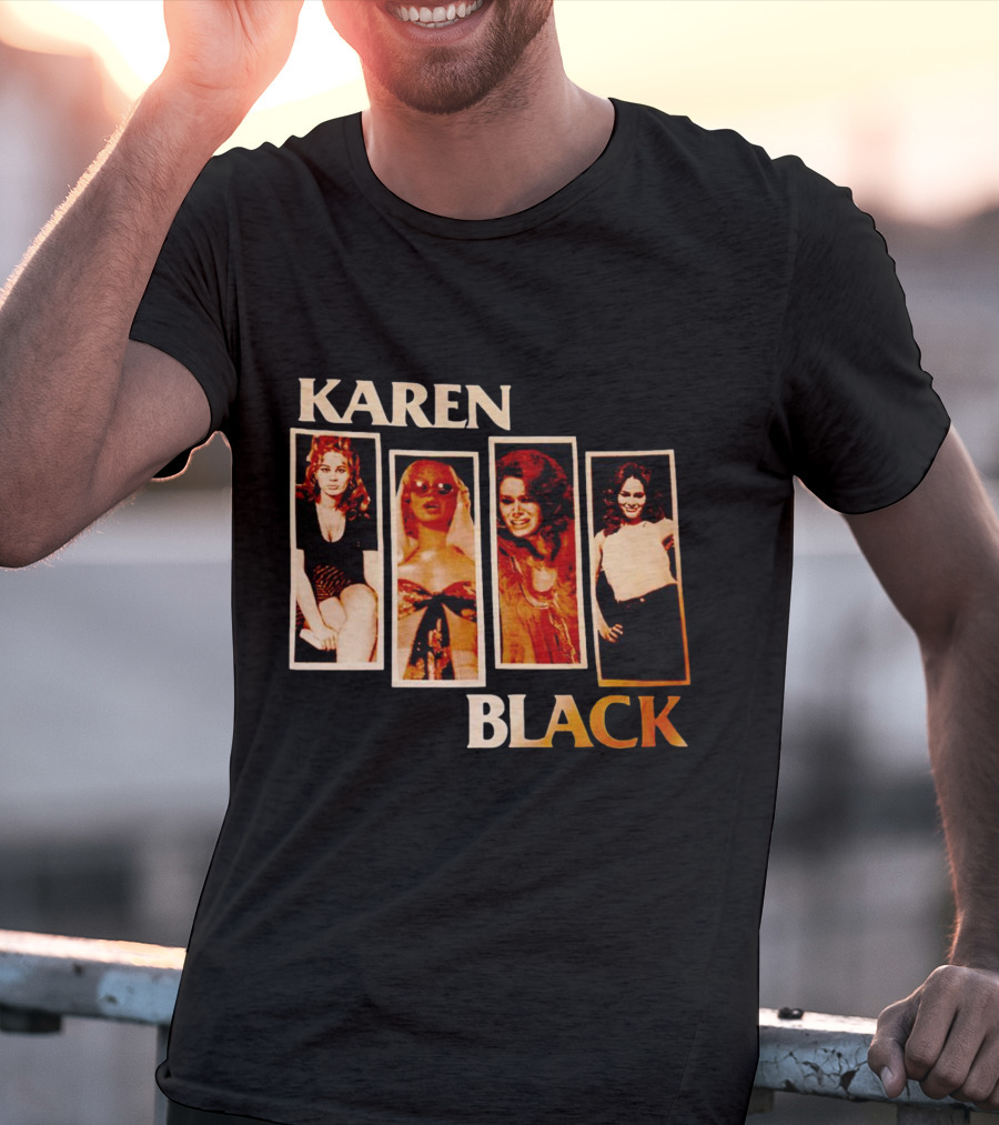 Karen Black Retro Photo Montage T-Shirt