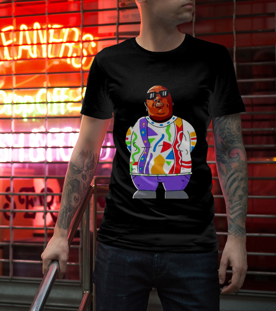 RIP Big Pokey Colorful Sweater Cartoon T-Shirt