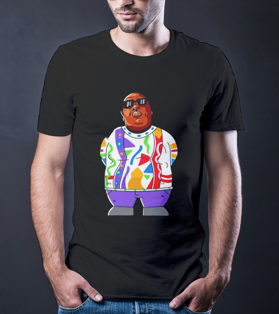 RIP Big Pokey Colorful Sweater Cartoon T-Shirt