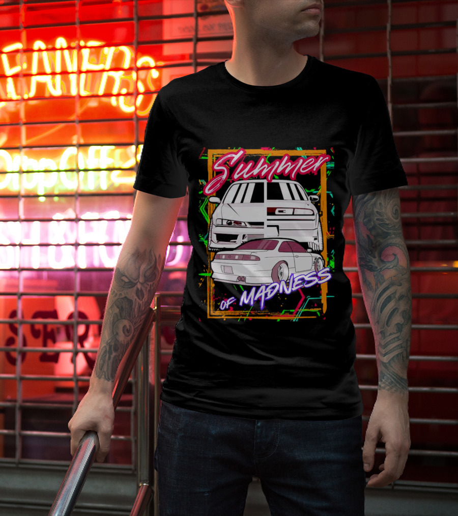 Summer Of Madness Racing Cars Neon T-Shirt