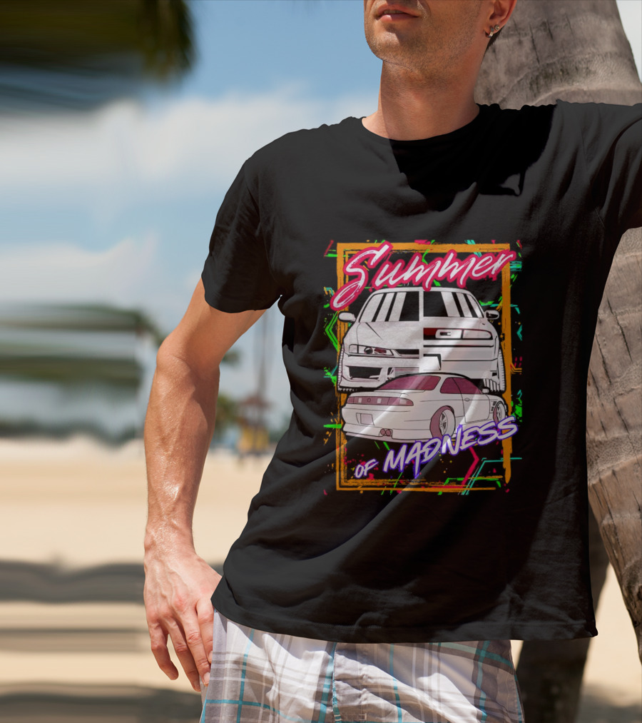 Summer Of Madness Racing Cars Neon T-Shirt