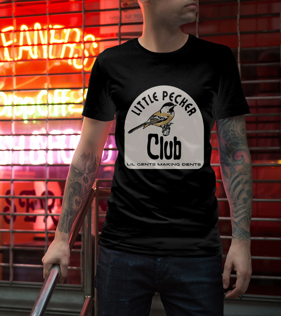 Little Pecker Club Bird Lil Gents Making Dents T-Shirt