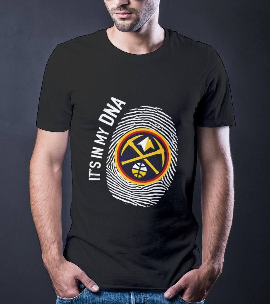 Denver Nuggets Basketball DNA Fingerprint Pride T-Shirt