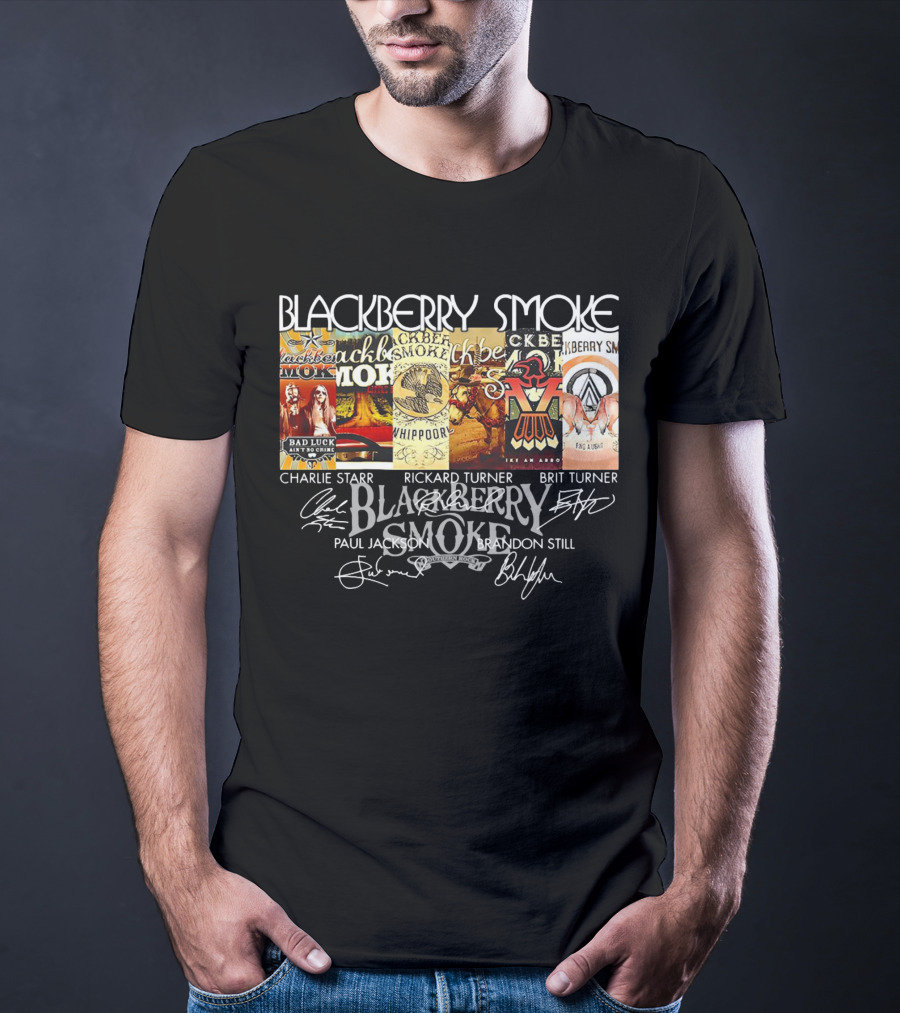 BLACKBERRY SMOKE CHARLIE STARR RICKARD TURNER BRIT TURNER PAUL JACKSON BRANDON STILL T-Shirt