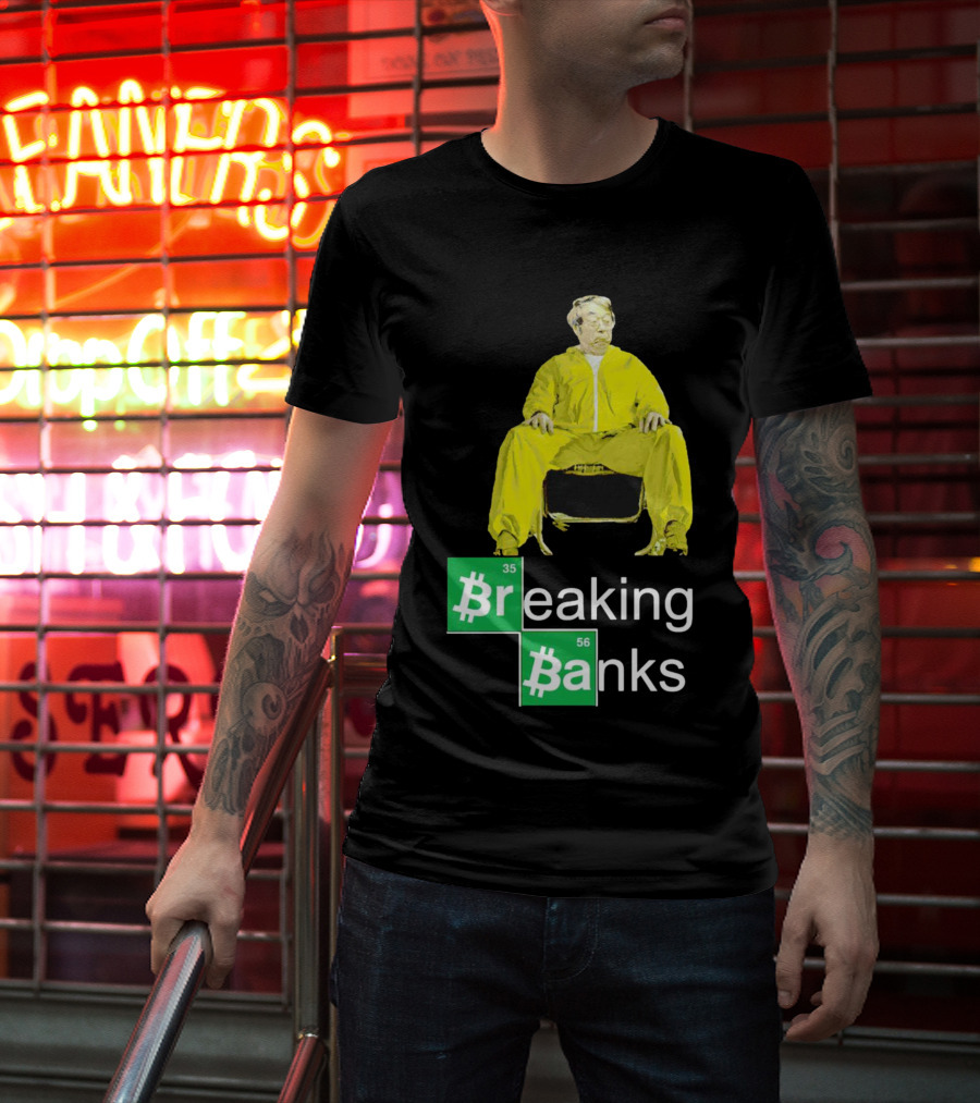 Breaking Banks Bitcoin Chemistry Suit T-Shirt