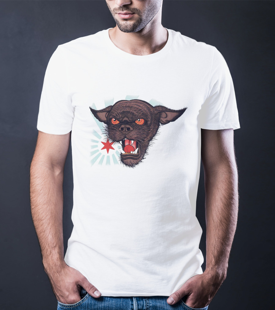 CM Punk Rowdy Chicago Star Ringer Dog T-Shirt