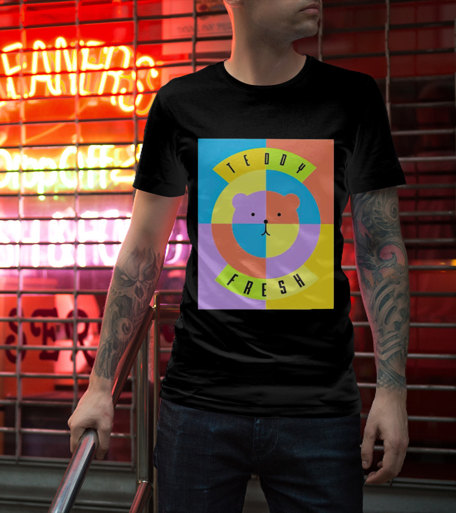 Teddy Fresh Colorful Circle Bear T-Shirt