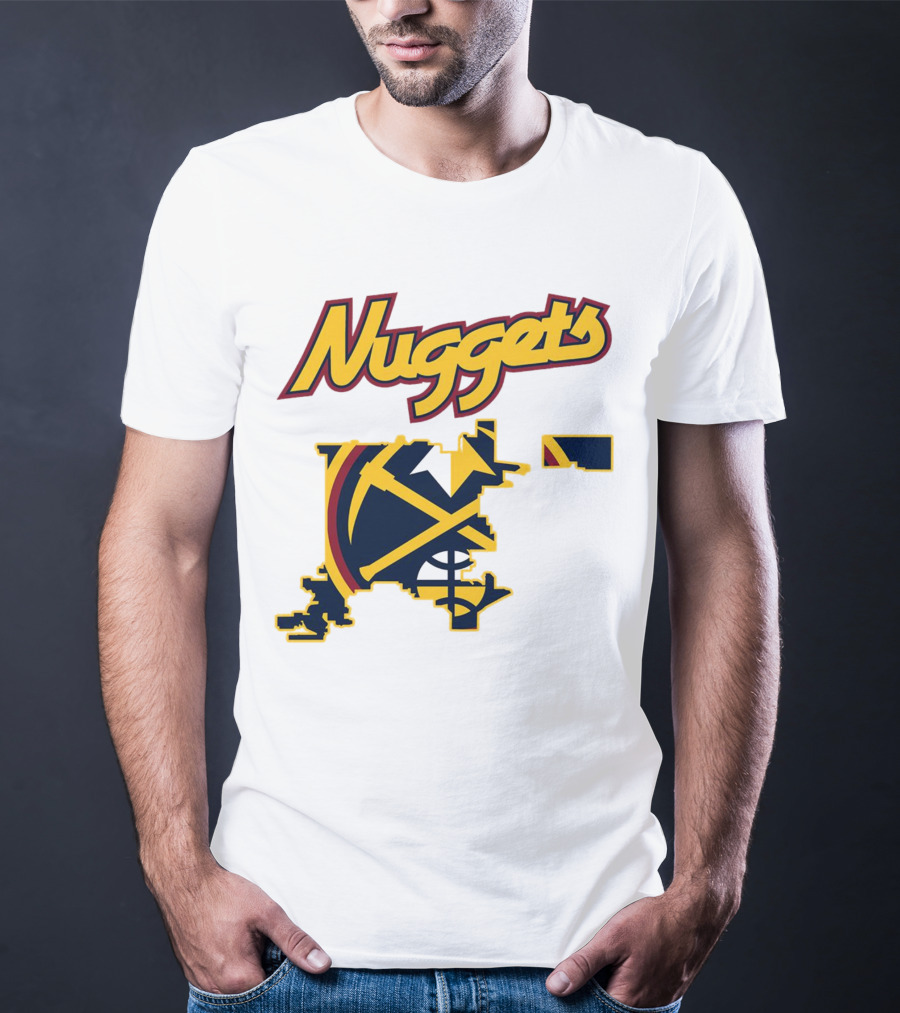 Nuggets Denver Map Basketball Team T-Shirt