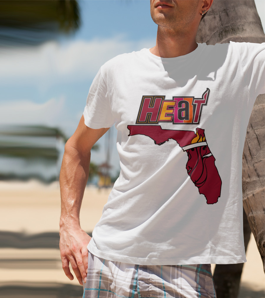 Heat Map Florida Basketball Emblem T-Shirt
