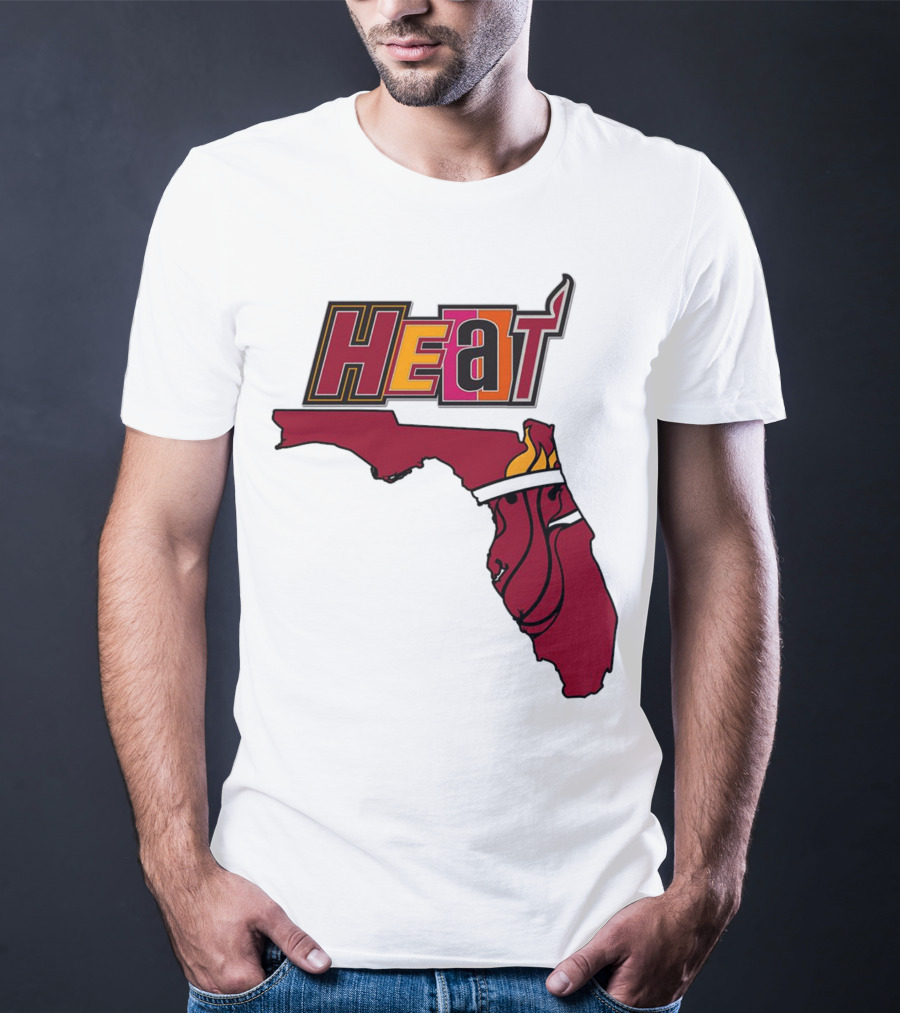 Heat Map Florida Basketball Emblem T-Shirt