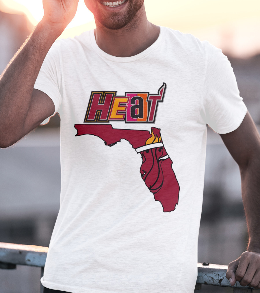 Heat Map Florida Basketball Emblem T-Shirt